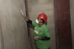 A CovenantLove Church member working on guesthouse