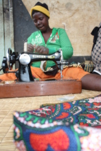Sewing in Section 19, an informal settlement