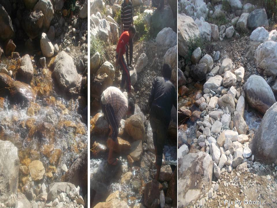 Cloth for Work activity to create an embankment