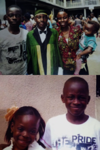 Marvelous and Miracle with their family