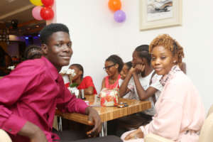 Sponsor Yewande with her sponsored child