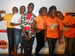 Five lucky kids with Ifeoma at GCGT Finale