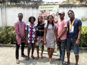 Caroline and her mates who graduated SS3