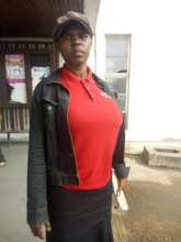 Regina at the hospital before surgery