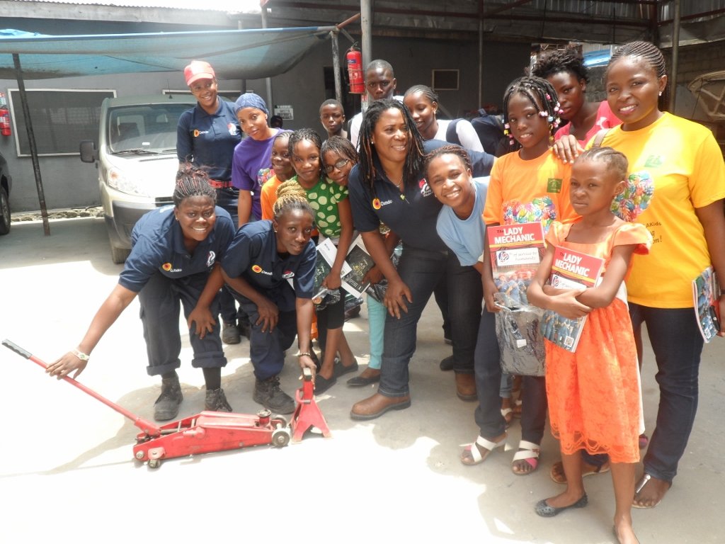 Group photo at Lady Mechanic Initiative