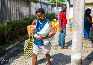 A beneficiary of the COVID-19 Relief programme