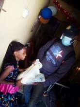 Receiving Christmas provisions from FLA