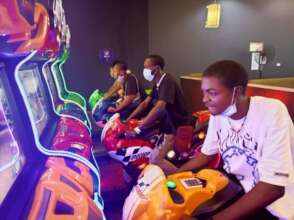 Fun at the arcade