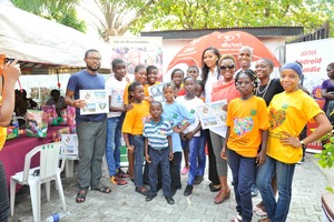FLA Kids pose with sponsors at the Val's Brunch
