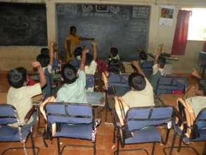 children in the class room