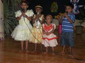 Children singing