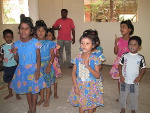 Meeting orphans, March 2009