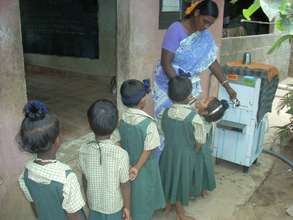 drinking water for children