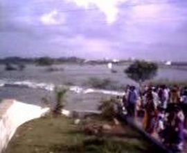 flood from the lake