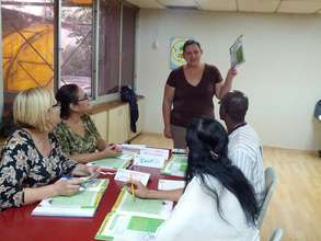 Ladies attending a cost calculation class