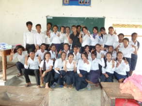 Educating school children in Siem Reap