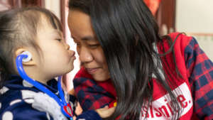 Once cared for, Lili is now a caregiver.