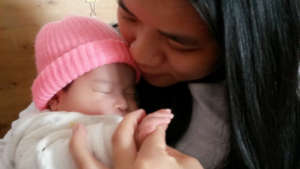 Lili has a special touch with babies.