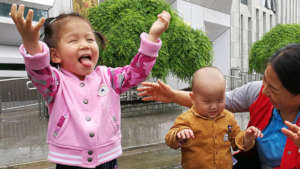 "Rain, rain... Come and play!"