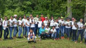 Planting trees in Honduras
