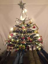 Decorating for Christmas at the center in Aarlborg