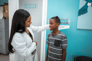 Consultation at pediatric center