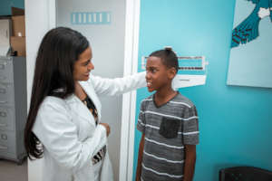 Consultation at pediatric center