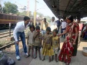 Staff looking after vulnerable children