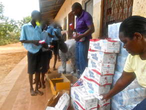Bokey, our Director, distributes Care Packs