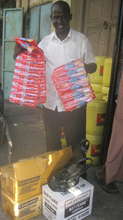 Abdul a Street Worker, collecting 125 toothbrushes