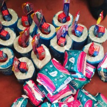 Just a few of the 1000s of Care Packs delivered