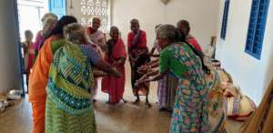Elders are happy and dancing