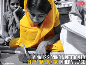 Girls from rural villages learn about trafficking