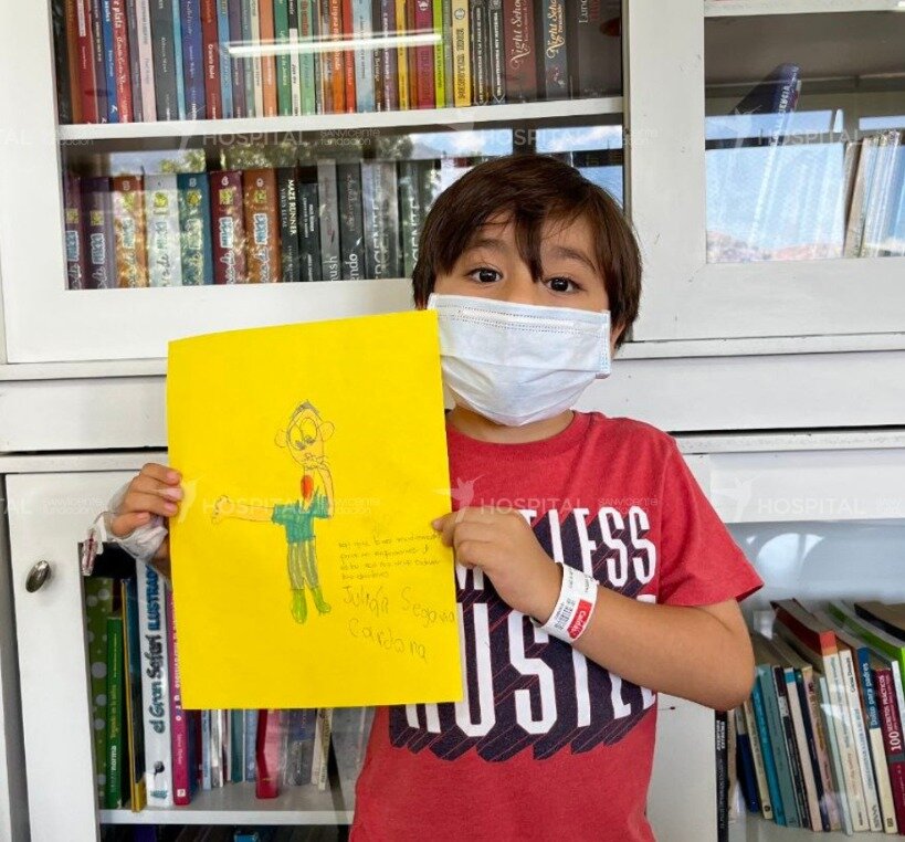 Hospital classroom for sick children in Medellin