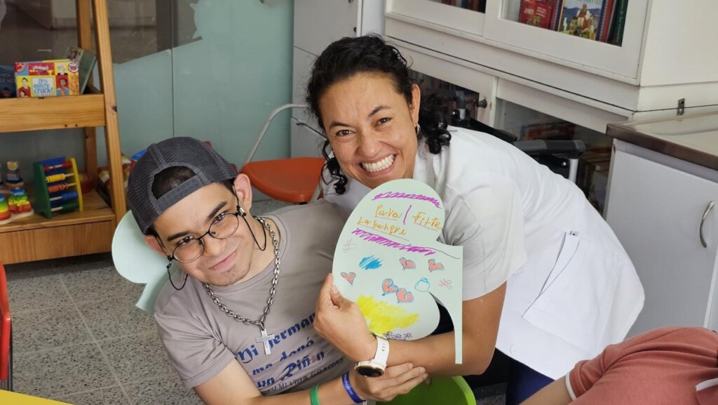 Hospital classroom for sick children in Medellin