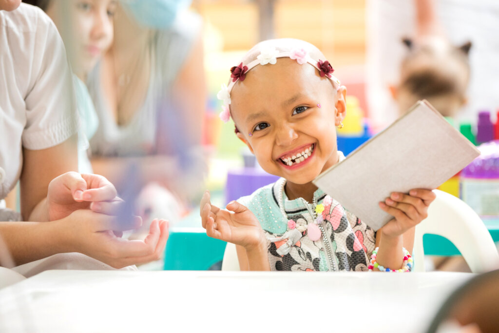 Hospital classroom for sick children in Medellin