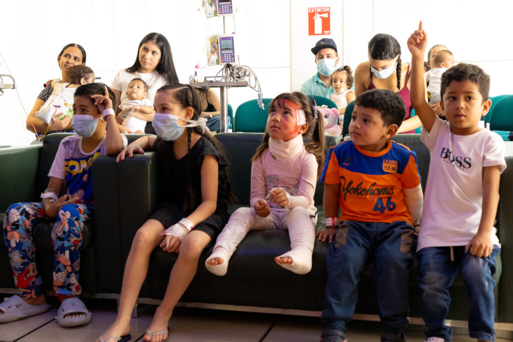 Hospital classroom for sick children in Medellin