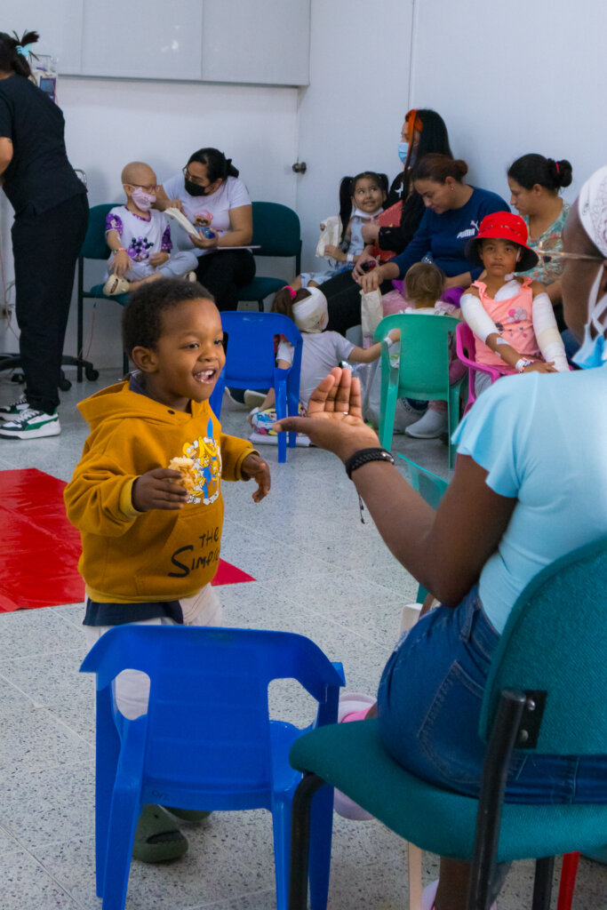 Hospital classroom for sick children in Medellin