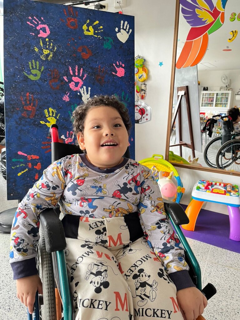 Hospital classroom for sick children in Medellin