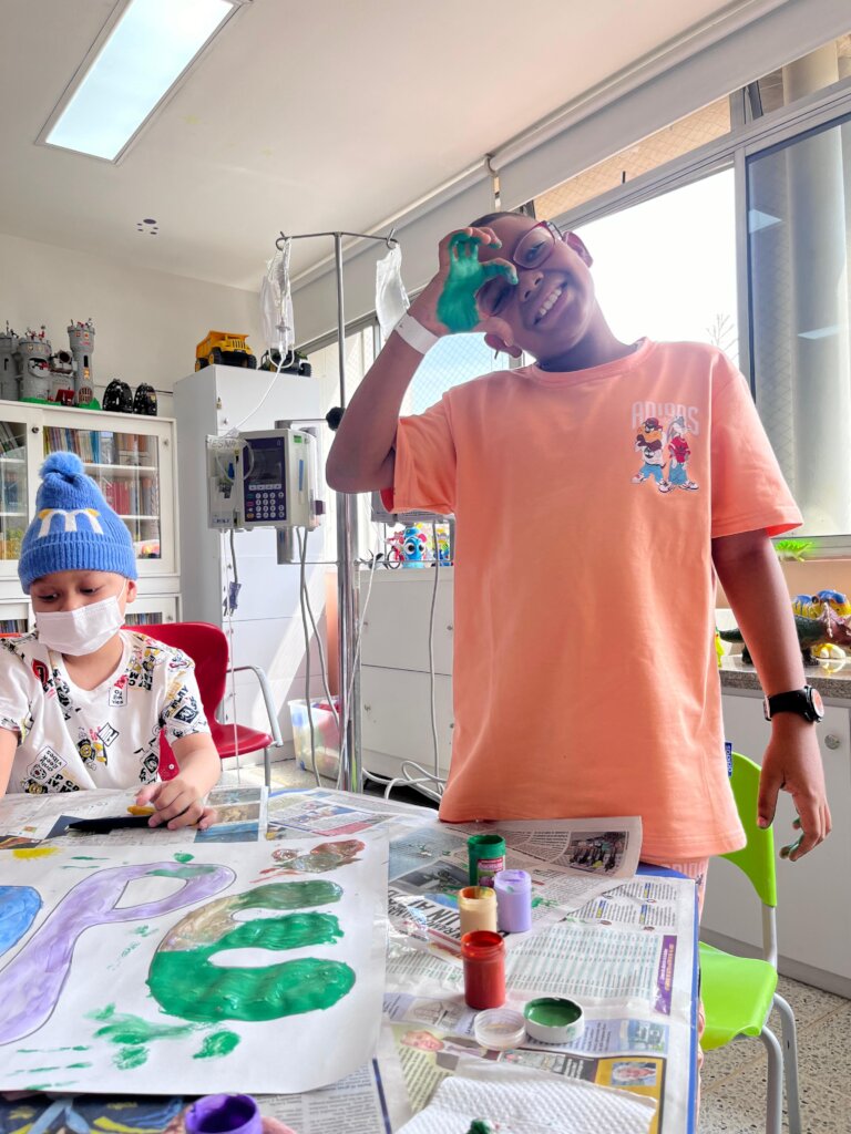 Hospital classroom for sick children in Medellin