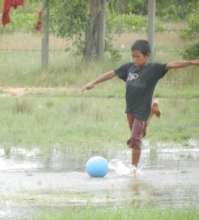 Blue Ball in Water