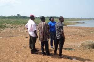Assessing the lakeside with local partners