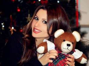 Armenian pop singer Emmy with Berd Teddy Bear
