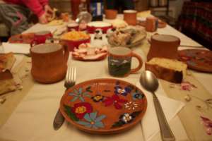 Lunch is served at and in Sisian Ceramics