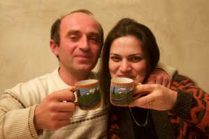 Zara and Vahag, proud of their products!