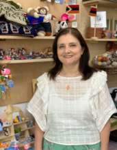 Maral at HDIF's store-office