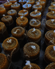 Genya's 100% natural beeswax candles