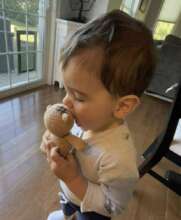 toddler's new best friend, Mom says it's OK!