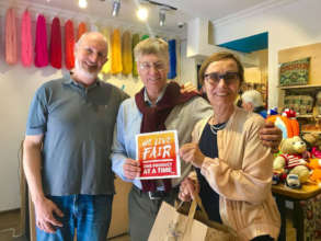 HDIF's founder Tim Straight with visitors