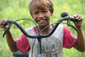 You helped so we can give out 50 more bicycles